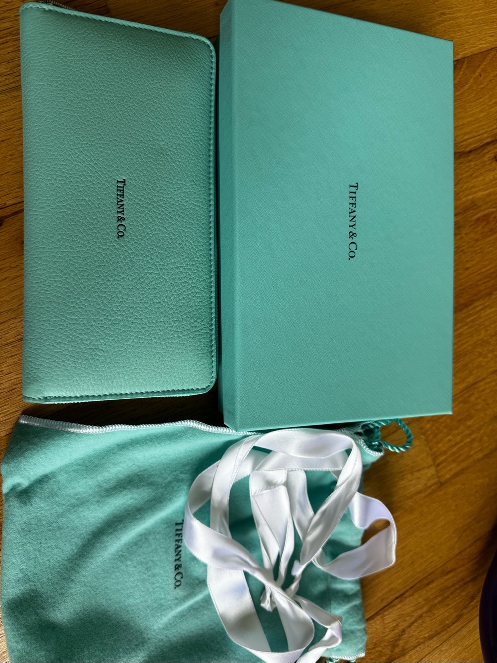 Tiffany & Co. Zip-Around Wallet in Signature Tiffany Blue